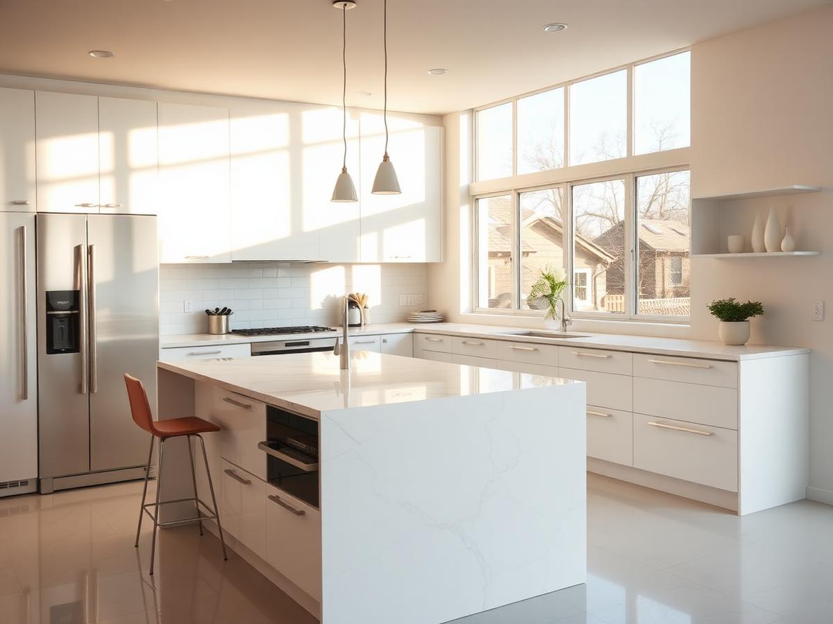 Freshly cleaned kitchen in a Massachusetts home